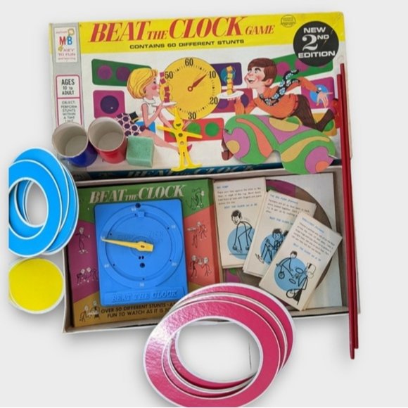 1969 Beat the Clock Game Show Board Game 1st Edition Milton Bradley - Picture 4 of 4